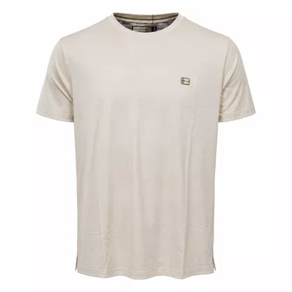 Camiseta Sallo Brand Slim Bege 0044