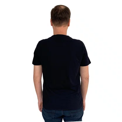 Camiseta Sallo Manga Curta Malha Fragrance Slim Preta 1158