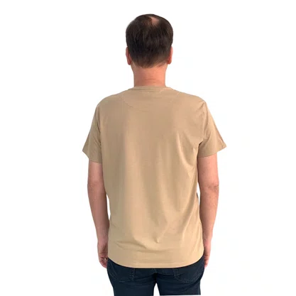 Camiseta Sallo Plus Size Manga Curta Caqui 2702