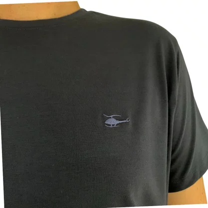 Camiseta Sallo Slim Manga Curta Azul Marinho 1157