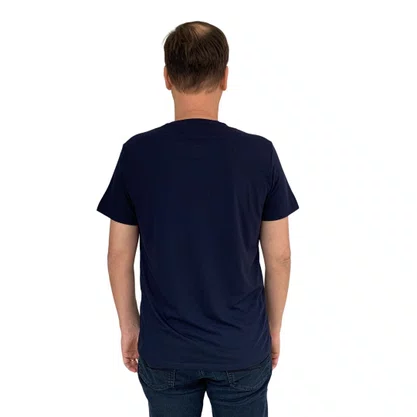 Camiseta Sallo Slim Manga Curta Azul Marinho 1157