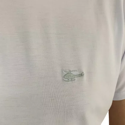 Camiseta Sallo Slim Manga Curta Branca 1157
