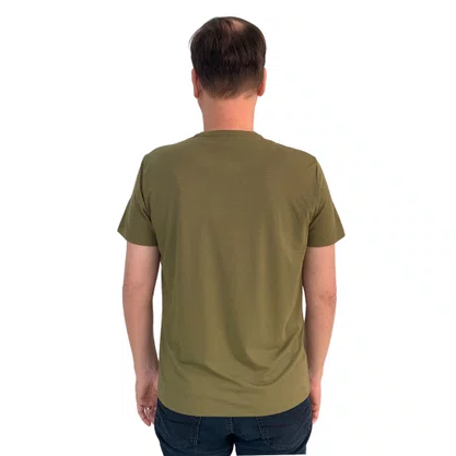 Camiseta Sallo Slim Manga Curta Verde Oliva 1157