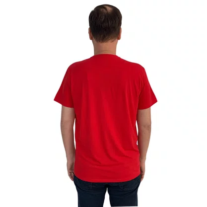 Camiseta Sallo Slim Manga Curta Vermelha 1157