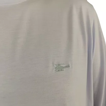 Camiseta Sallo Slim Manga Longa Branca 1160