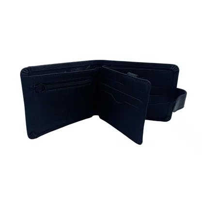 Carteira Ferracini Couro Masculina Preta 393