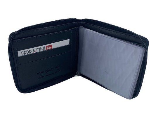 Carteira Ferracini Couro Masculina Zíper 270