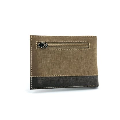Carteira Ferracini Couro Natural Areia Jeans 024