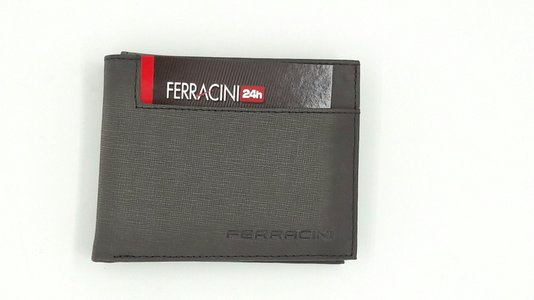 Carteira Ferracini Couro Natural Jeans Petróleo 287