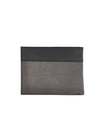 Carteira Ferracini Couro Natural Jeans Preto/Marrom 14