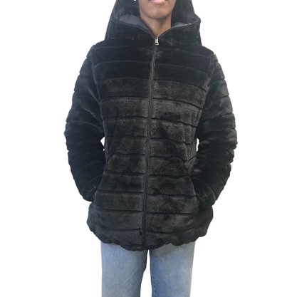 Casaco Alpelo Dupla Face com Capuz Preto 40500074