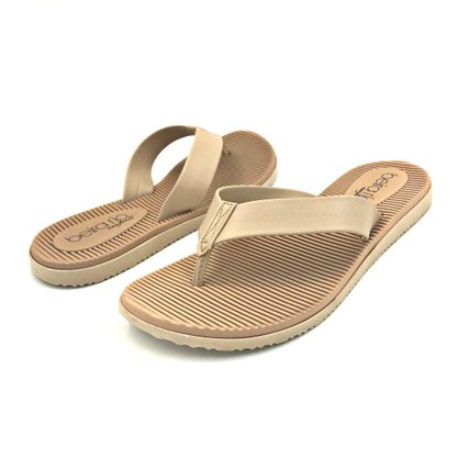 Chinelo Beira Rio Conforto Bege 8395200