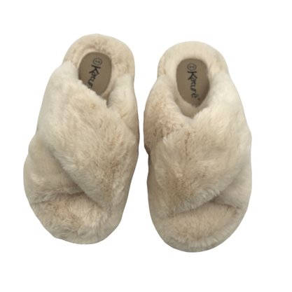 Chinelo de Quarto Katurê Feminino Flat Form Off White 432