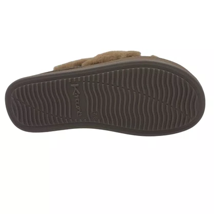 Chinelo de Quarto Katurê Feminino Flatform Pelo Marrom 449