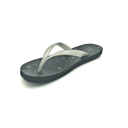 Chinelo Feminino Kenner Ibiza Preto/Prata
