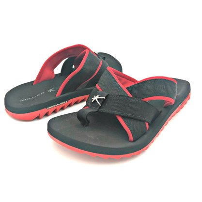 Chinelo Kenner Kivah Cushy Spider Preto/Vermelho