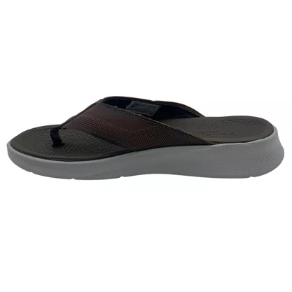 Chinelo Masculino Pegada Couro Marrom 134701