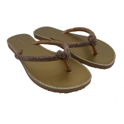 Chinelo Miss Love com Brilho Bronze CH2304