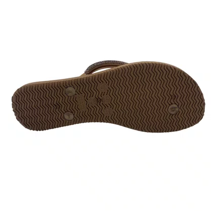 Chinelo Miss Love com Brilho Bronze CH2304