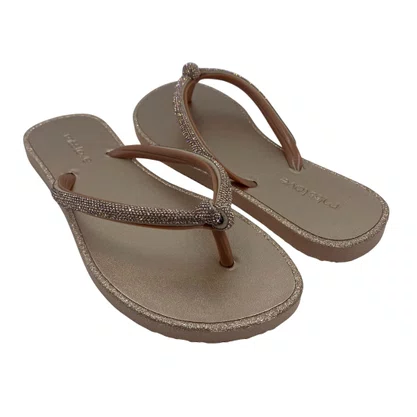 Chinelo Miss Love com Brilho Cobre CH2304