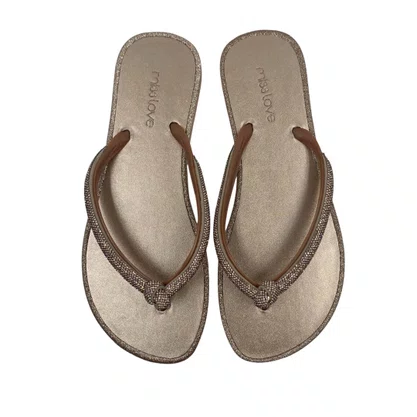 Chinelo Miss Love com Brilho Cobre CH2304