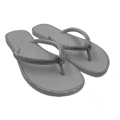 Chinelo Miss Love com Brilho Off White CH2304