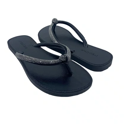 Chinelo Miss Love com Brilho Preto CH2304
