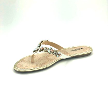 Chinelo Mississipi Pedrarias Branco 2371