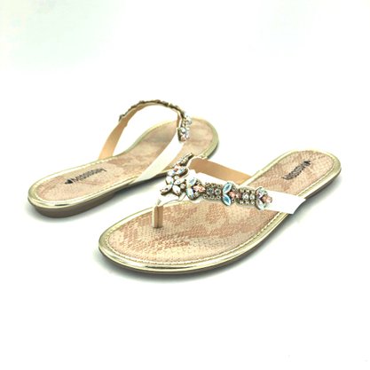 Chinelo Mississipi Pedrarias Branco 2371