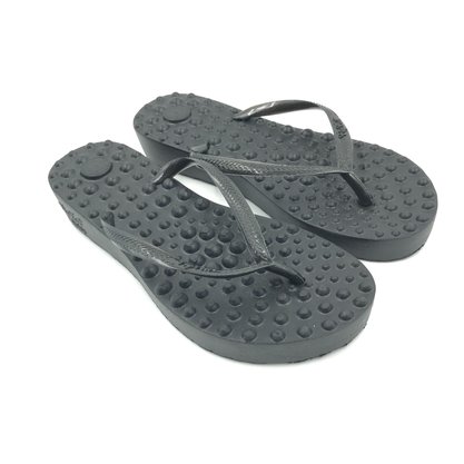 Chinelo Ortho Pauher Flyfeet Relax Anabela Preto AC058