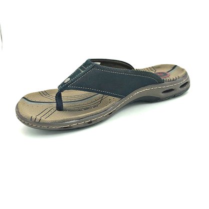 Chinelo Pegada Masculino Couro Nobuck Marinho 130641