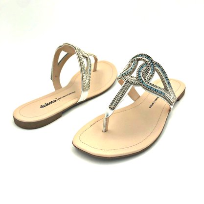 Chinelo Rasteira Dakota Branco Dedo 6941