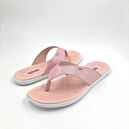 Chinelo Rasteira Dakota Rosa Extraconforto 8522