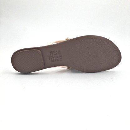 Chinelo Rasteira Mississipi Pedrarias Baunilha 5061