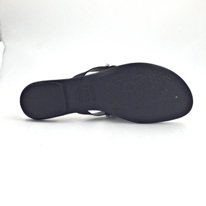 Chinelo Rasteira Mississipi Pedrarias Preto 5061