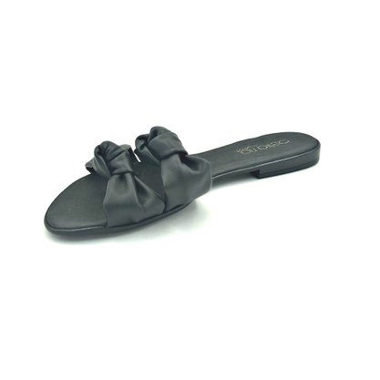 Chinelo Rasteiro Com Nó Beira Rio Conforto Preto 8350128