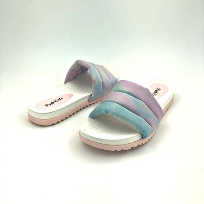 Chinelo Slide Menina Pink Cats Multicolor 1371