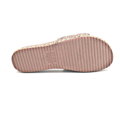 Chinelo Slide Mississipi Tecido Ouro Conforto 5252