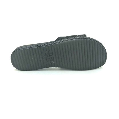 Chinelo Slide Mississipi Tecido Preto Conforto Q3393