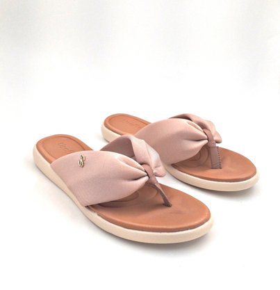 Chinelo Usaflex Rosê Tiras Elastano 1405