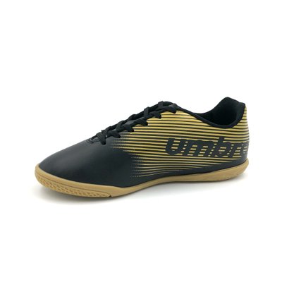 Chuteira Futsal Indoor Umbro F5 Light Preto/Dourado