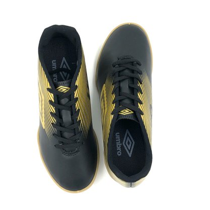 Chuteira Futsal Indoor Umbro F5 Light Preto/Dourado