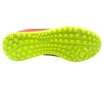 Chuteira Topper Society Infantil Laranja Slick V