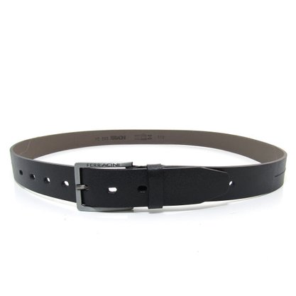 Cinto Preto Ferracini Masculino Couro Ajustável 565