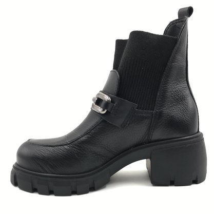 Coturno Bottero Cano Baixo Tratorado Preto 347202