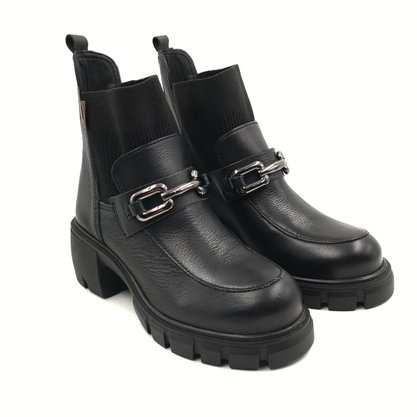 Coturno Bottero Cano Baixo Tratorado Preto 347202