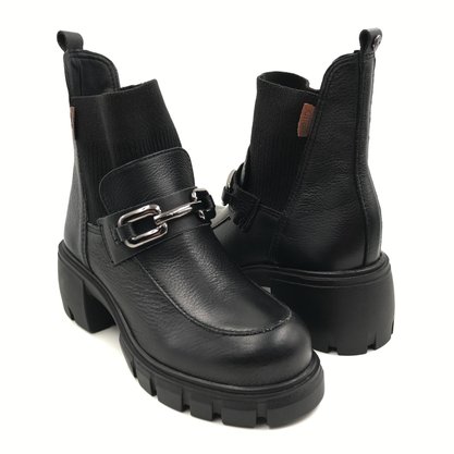 Coturno Bottero Cano Baixo Tratorado Preto 347202