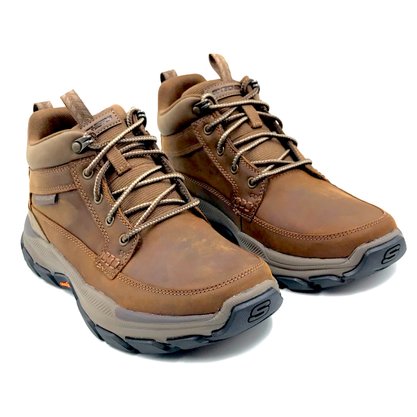 Coturno Skechers Repelente à Água Respected Boswell Marrom