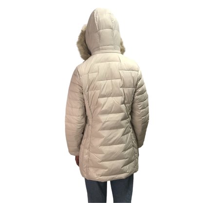 Jaqueta Alpelo Pluma de Pato Longa Bege 20500029