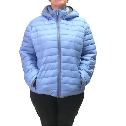 Jaqueta Alpelo Plus Size Capuz Removível Azul 200258